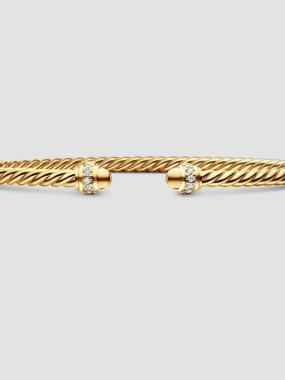 Gold David Yurman Cable Bracelet - M